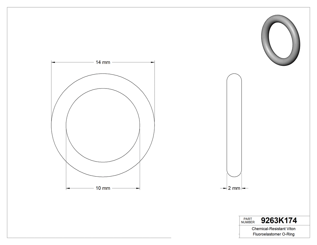 Technical drawing - 9263K174